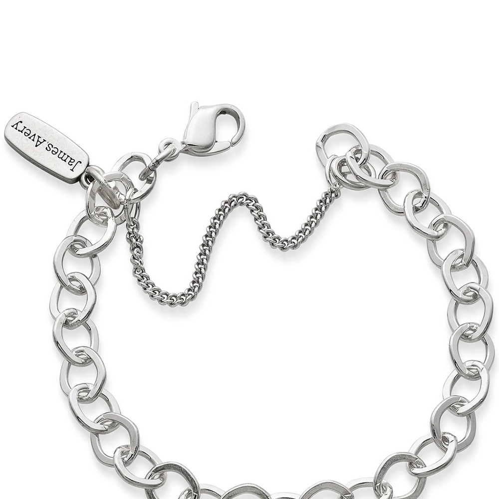 James Avery
Forged Sterling Silver Link Charm Bracelet - SZ M